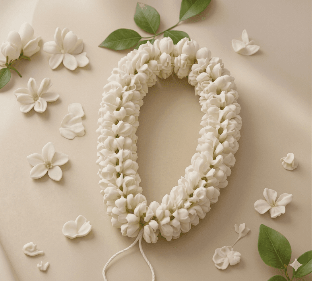 SINGLE LAYER JASMINE GARLAND